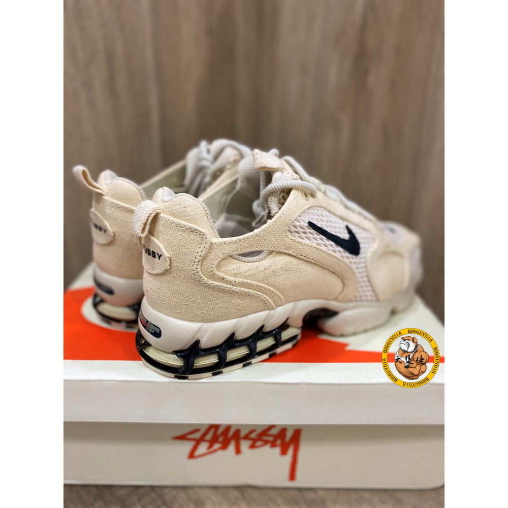 【大隻佬】Stussy x Nike Spiridon Caged 2 米色 麂皮 朴敘俊 CQ5486-200-細節圖2