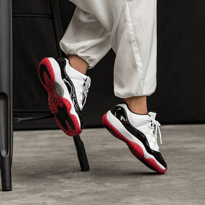 【大隻佬】Air Jordan 11 Retro Concord Bred 康扣 白紅 漆皮 AV2187-160-細節圖8