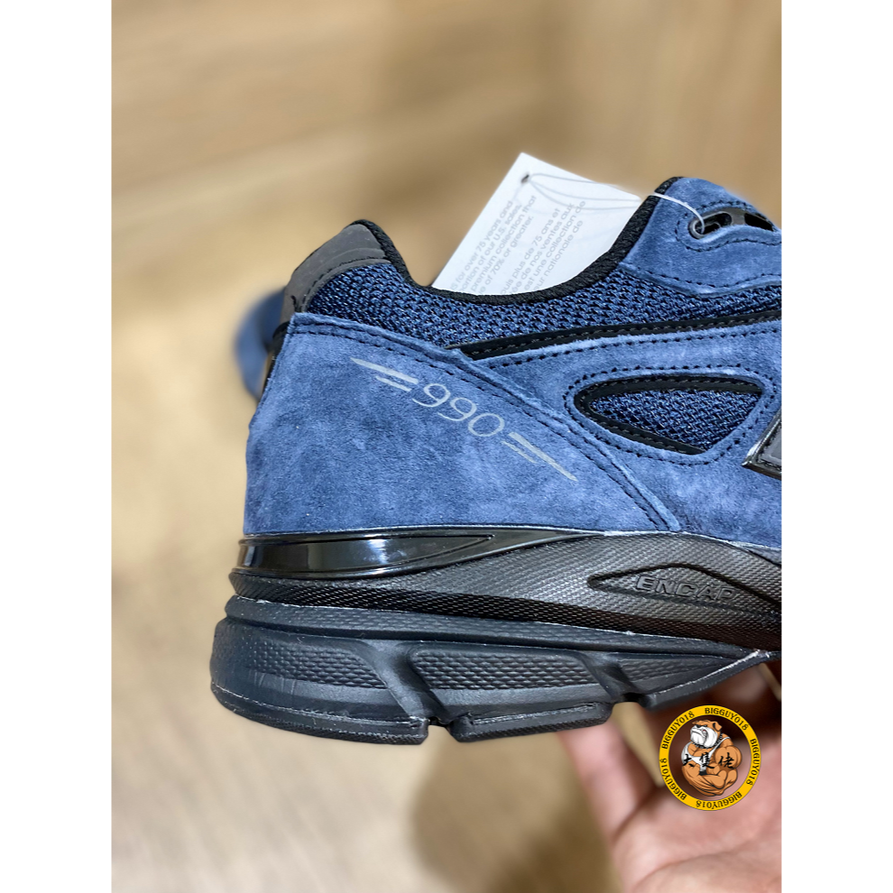 【大隻佬】JJJJound × New Balance 990V4 Navy 深藍 海軍藍 聯名 麂皮 m990jj4-細節圖6