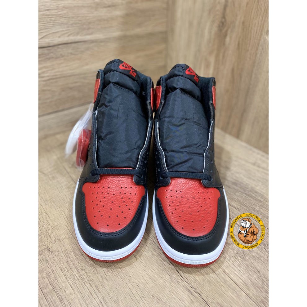 【大隻佬】JORDAN 1 RETRO HIGH OG BRED 黑紅 公牛 AJ1 荔枝皮 555088-001-細節圖2