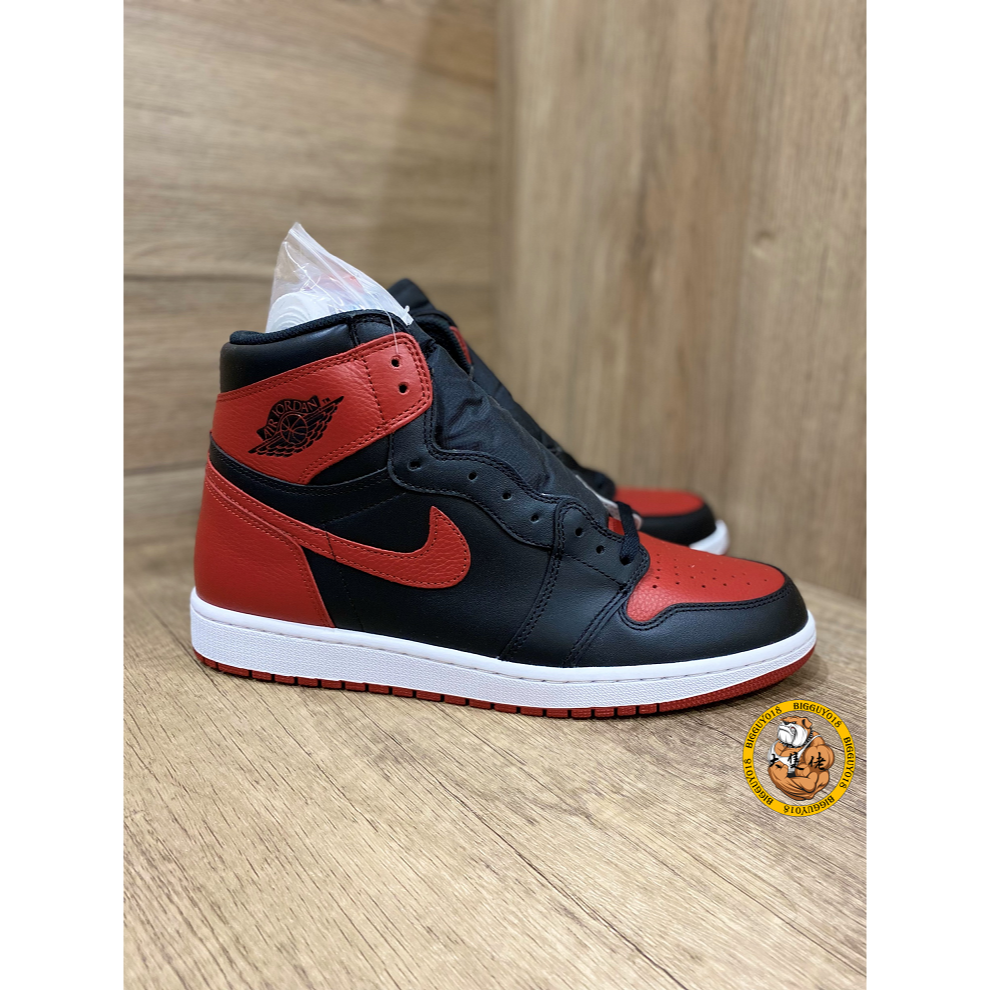 【大隻佬】JORDAN 1 RETRO HIGH OG BRED 黑紅 公牛 AJ1 荔枝皮 555088-001-細節圖4