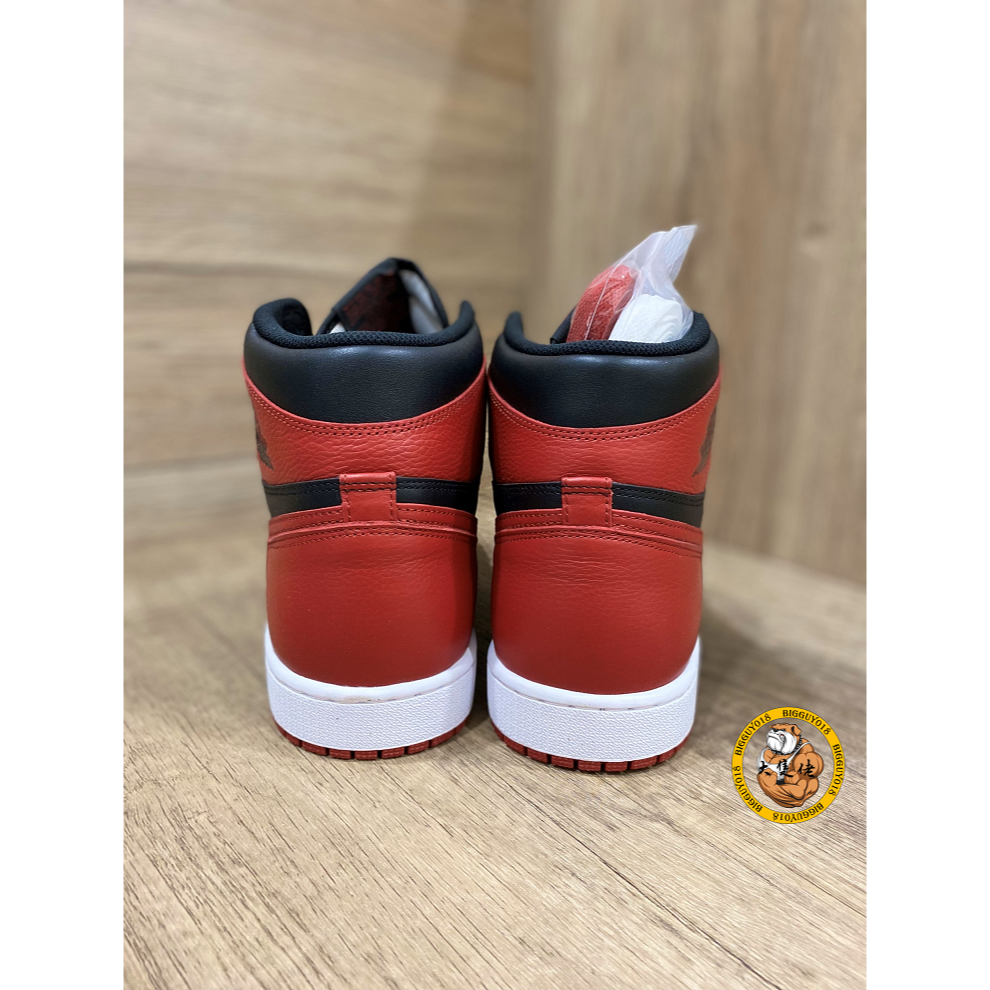 【大隻佬】JORDAN 1 RETRO HIGH OG BRED 黑紅 公牛 AJ1 荔枝皮 555088-001-細節圖5