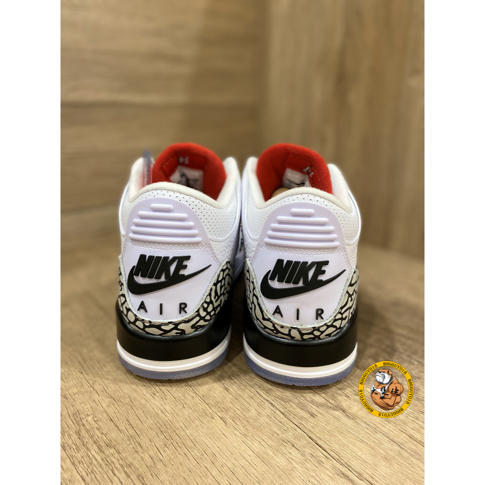 【大隻佬】Air Jordan 3 Retro NRG 三代 爆裂紋 灌籃大賽 男女 923096-101-細節圖5