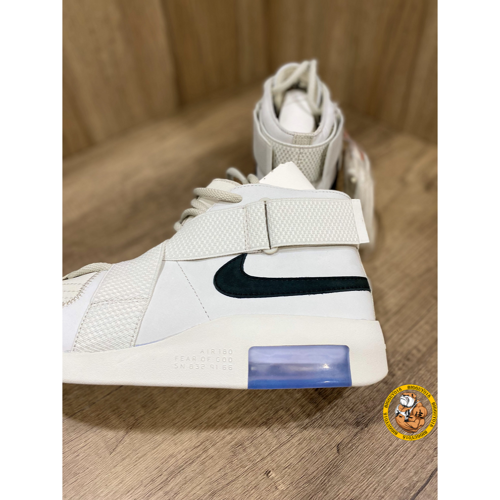 【大隻佬】Nike Air Fear Of God Raid 灰白 黑勾 繃帶 聯名 AT8087-001-細節圖6