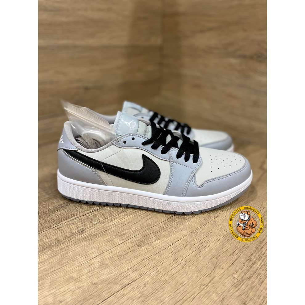 【大隻佬】Air Jordan 1 Low Golf Wolf Grey 灰 黑勾 冰底 高爾夫 DD9315-002-細節圖4