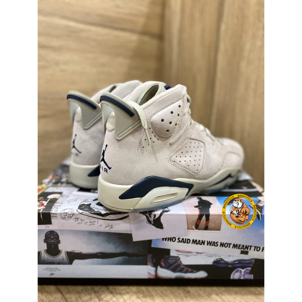 【大隻佬】Air Jordan 6 Retro Georgetown 喬治城灰 麂皮 束口 CT8529-012-細節圖3