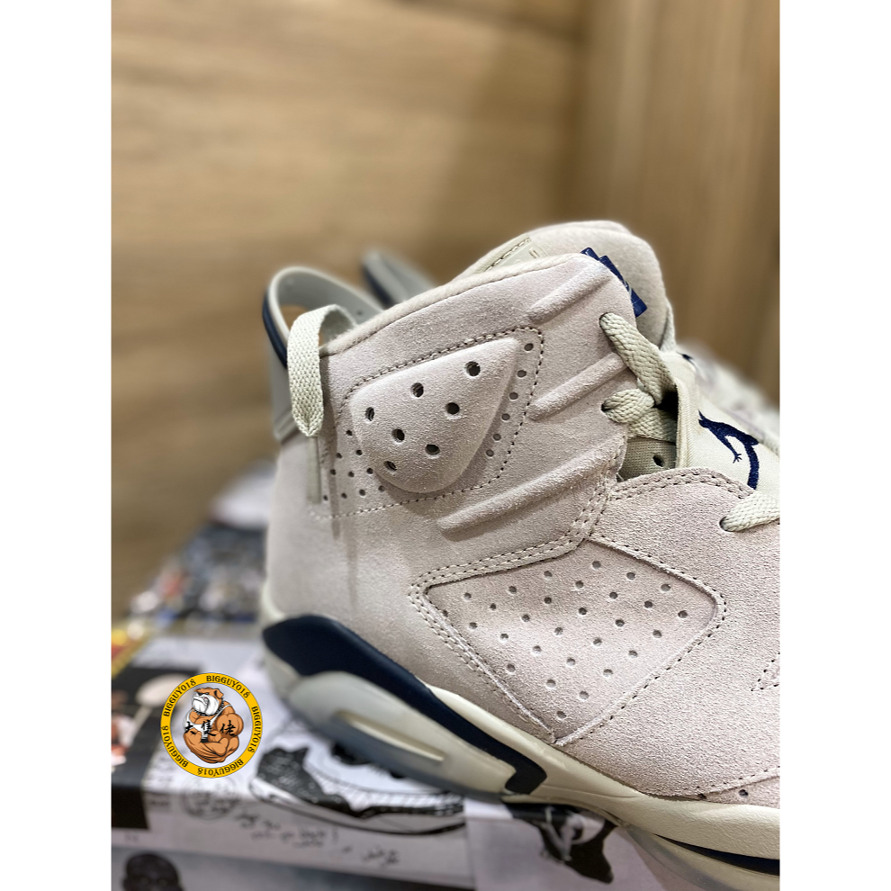 【大隻佬】Air Jordan 6 Retro Georgetown 喬治城灰 麂皮 束口 CT8529-012-細節圖6