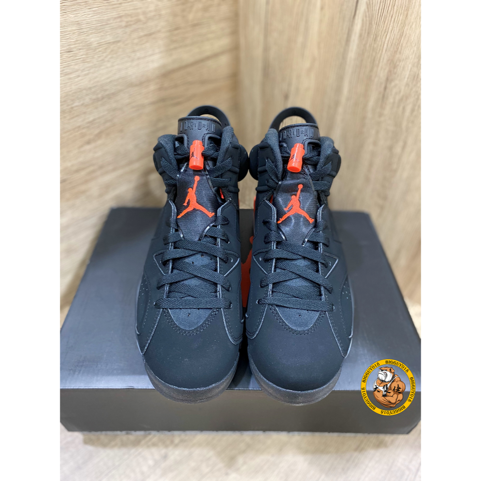 【大隻佬】Air Jordan 6 黑紅 麂皮 大魔王 復刻 AJ6 男 384664-060-細節圖2