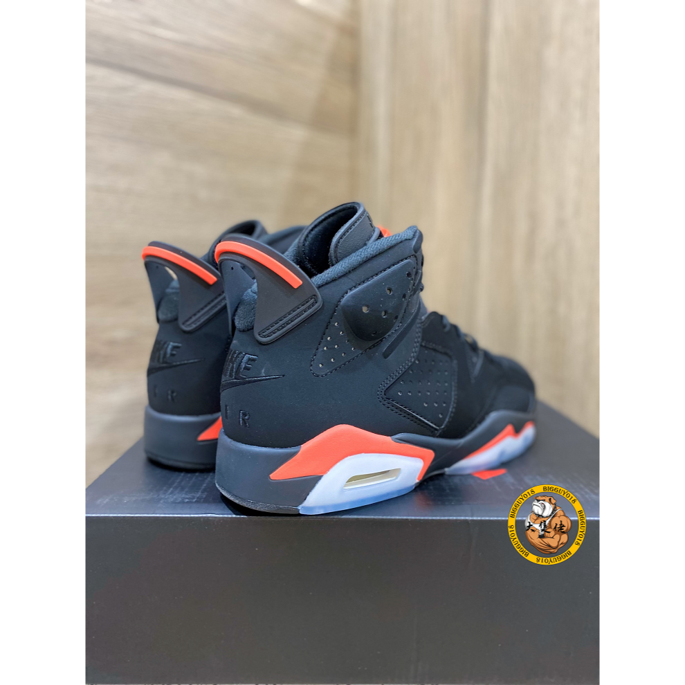 【大隻佬】Air Jordan 6 黑紅 麂皮 大魔王 復刻 AJ6 男 384664-060-細節圖3