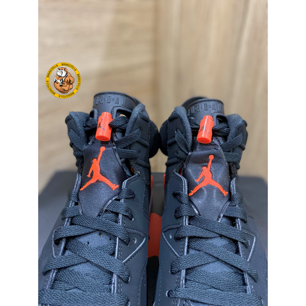 【大隻佬】Air Jordan 6 黑紅 麂皮 大魔王 復刻 AJ6 男 384664-060-細節圖5