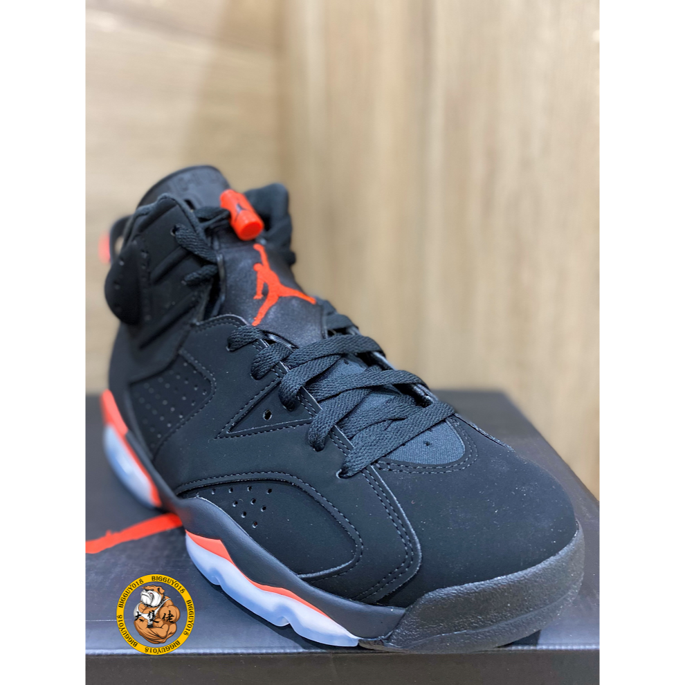 【大隻佬】Air Jordan 6 黑紅 麂皮 大魔王 復刻 AJ6 男 384664-060-細節圖6