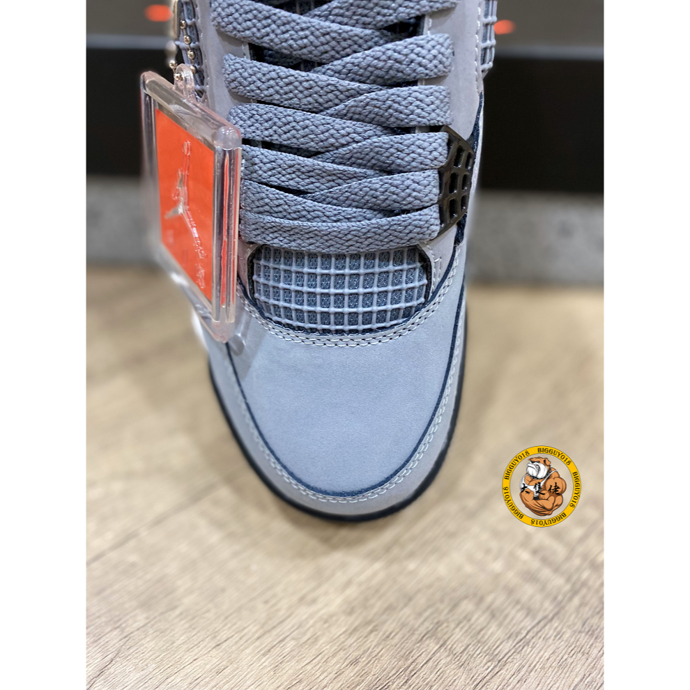 【大隻佬】Air Jordan 4 Retro 灰黑 灰老鼠 麂皮 男 308497-007-細節圖5