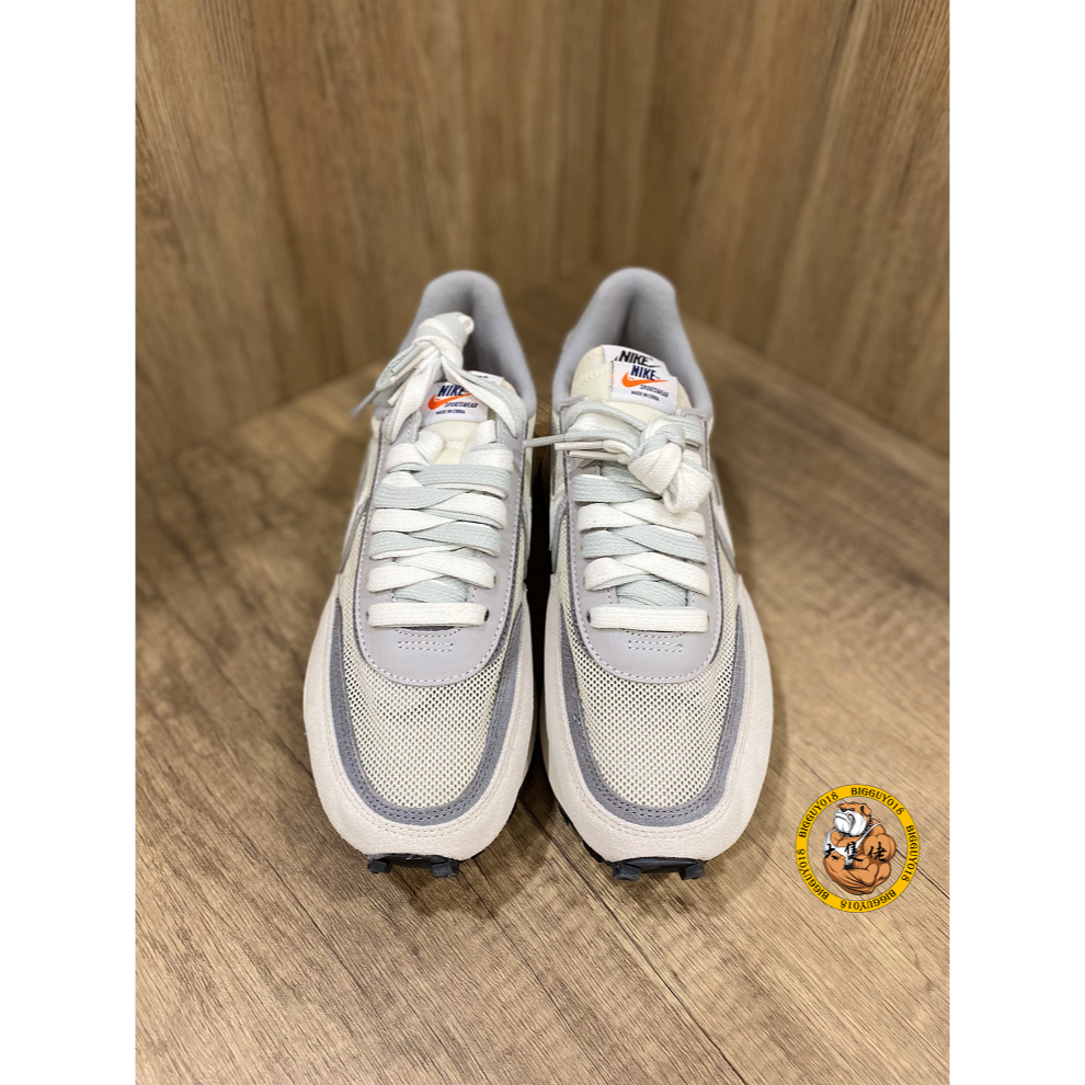 【大隻佬】Sacai x Nike LDWaffle 灰白 麂皮 聯名 雙勾 BV0073-100-細節圖2