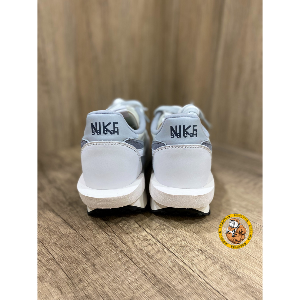 【大隻佬】Sacai x Nike LDWaffle 灰白 麂皮 聯名 雙勾 BV0073-100-細節圖5