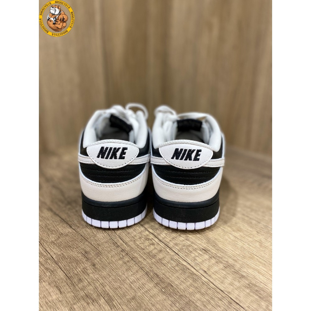 【大隻佬】Nike Dunk Low Reverse Panda 黑白 反轉熊貓 男女 情侶鞋 FD9064-011-細節圖5