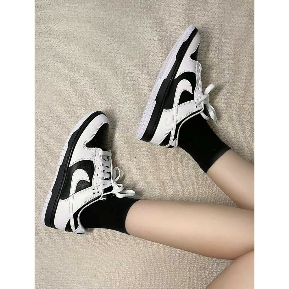 【大隻佬】Nike Dunk Low Reverse Panda 黑白 反轉熊貓 男女 情侶鞋 FD9064-011-細節圖9