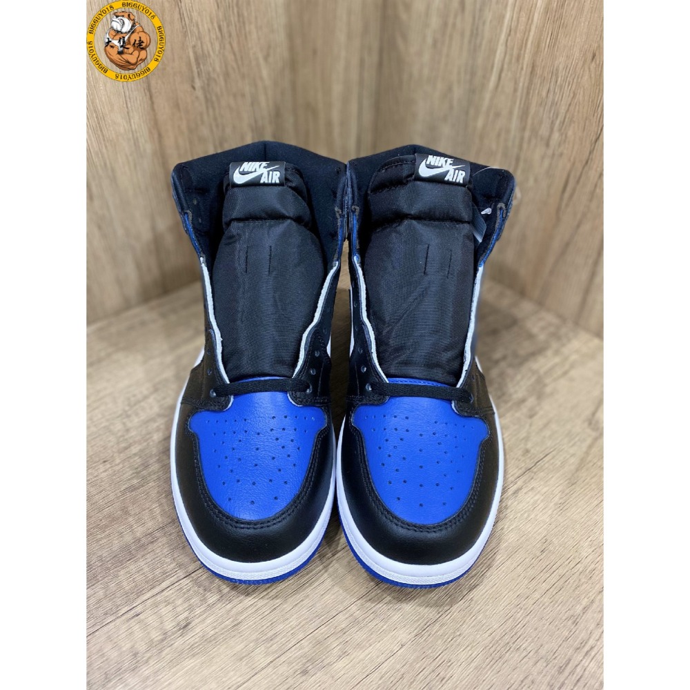 【大隻佬】Air Jordan 1 Retro High OG GameRoyal 黑藍 小閃電 555088-041-細節圖2