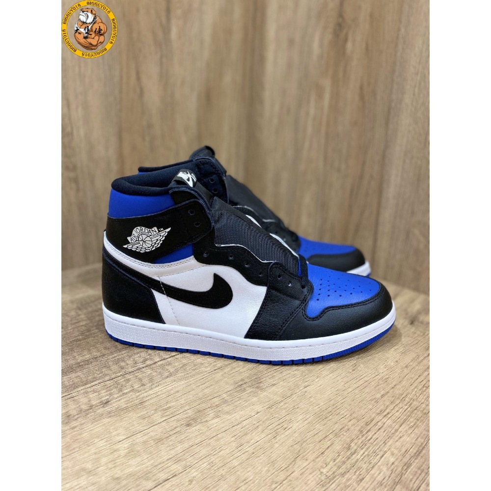 【大隻佬】Air Jordan 1 Retro High OG GameRoyal 黑藍 小閃電 555088-041-細節圖4