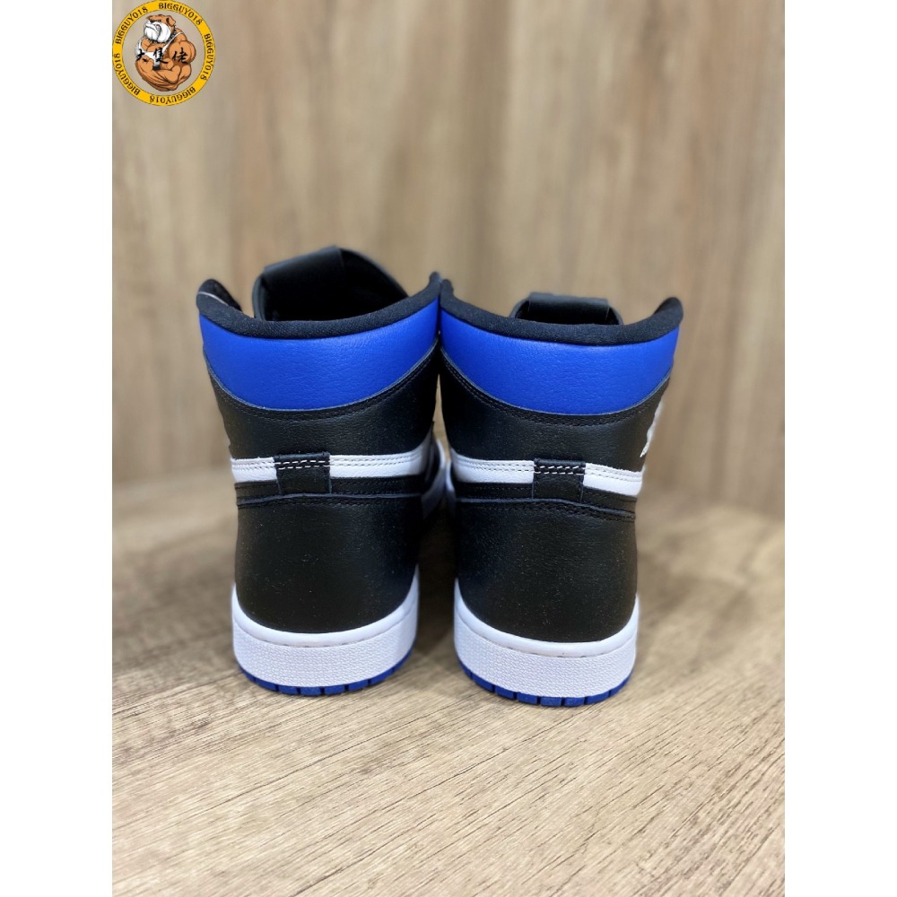 【大隻佬】Air Jordan 1 Retro High OG GameRoyal 黑藍 小閃電 555088-041-細節圖5