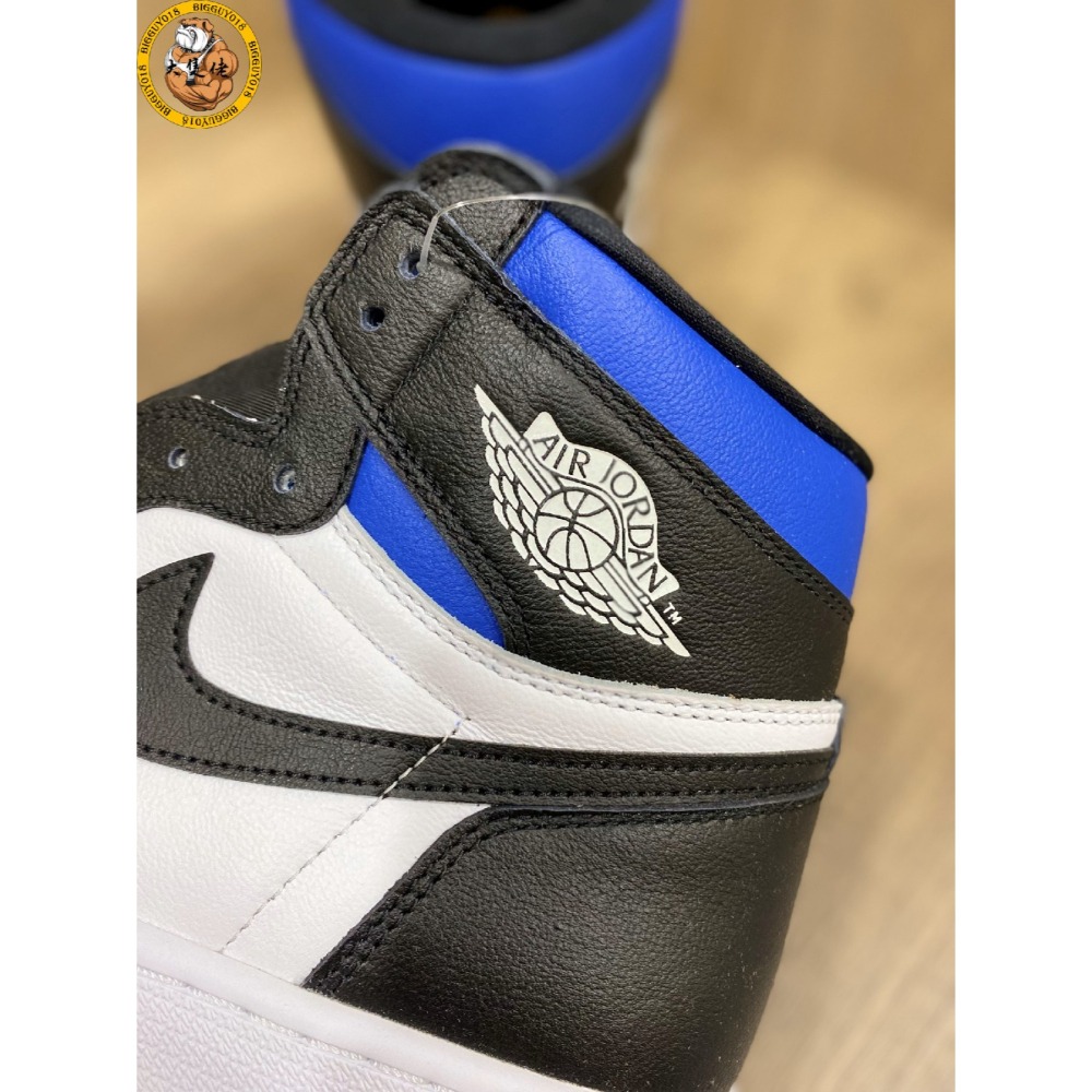 【大隻佬】Air Jordan 1 Retro High OG GameRoyal 黑藍 小閃電 555088-041-細節圖6