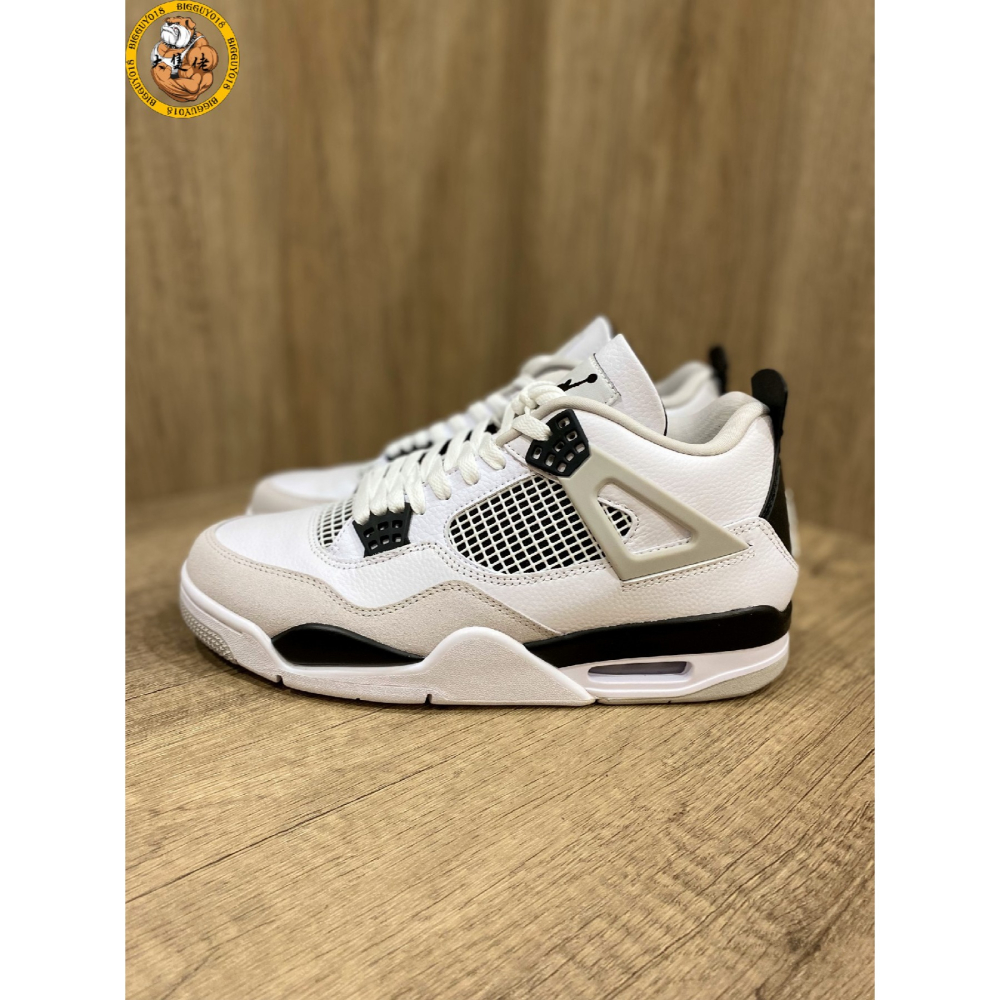 【大隻佬】Air Jordan 4 Retro MilitaryBlack 黑白 灰 熊貓 水泥 DH6927-111-細節圖3