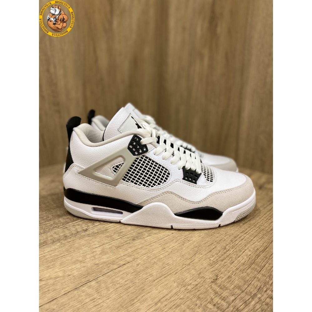 【大隻佬】Air Jordan 4 Retro MilitaryBlack 黑白 灰 熊貓 水泥 DH6927-111-細節圖4