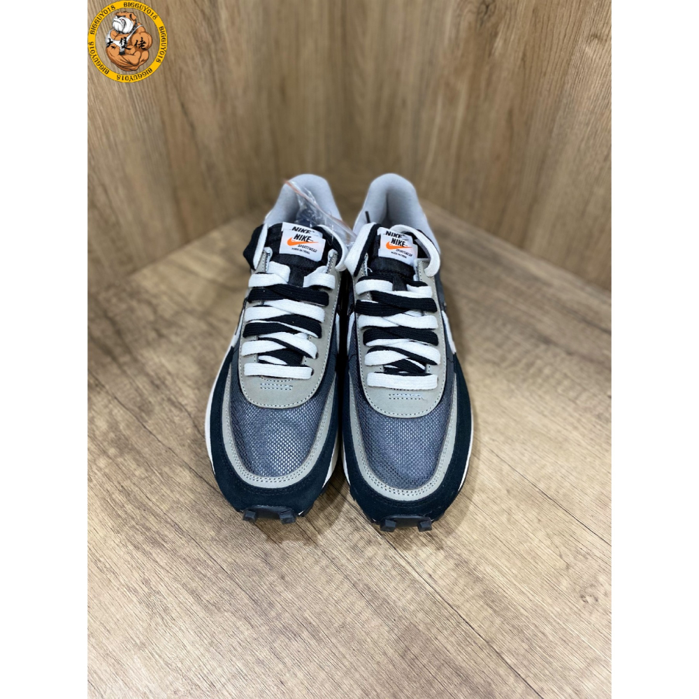 【大隻佬】Sacai x Nike LDWaffle 黑白 麂皮 雙勾 聯名 男女 BV0073-001-細節圖2