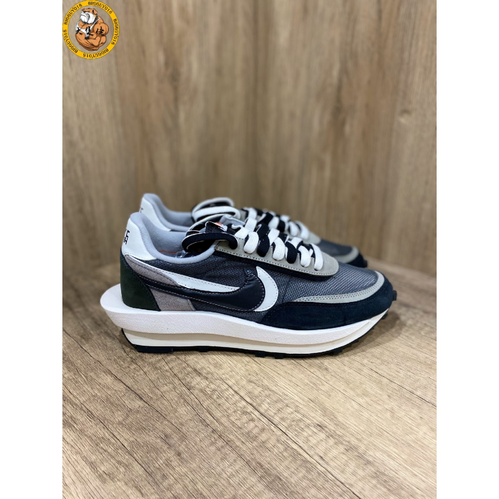 【大隻佬】Sacai x Nike LDWaffle 黑白 麂皮 雙勾 聯名 男女 BV0073-001-細節圖4