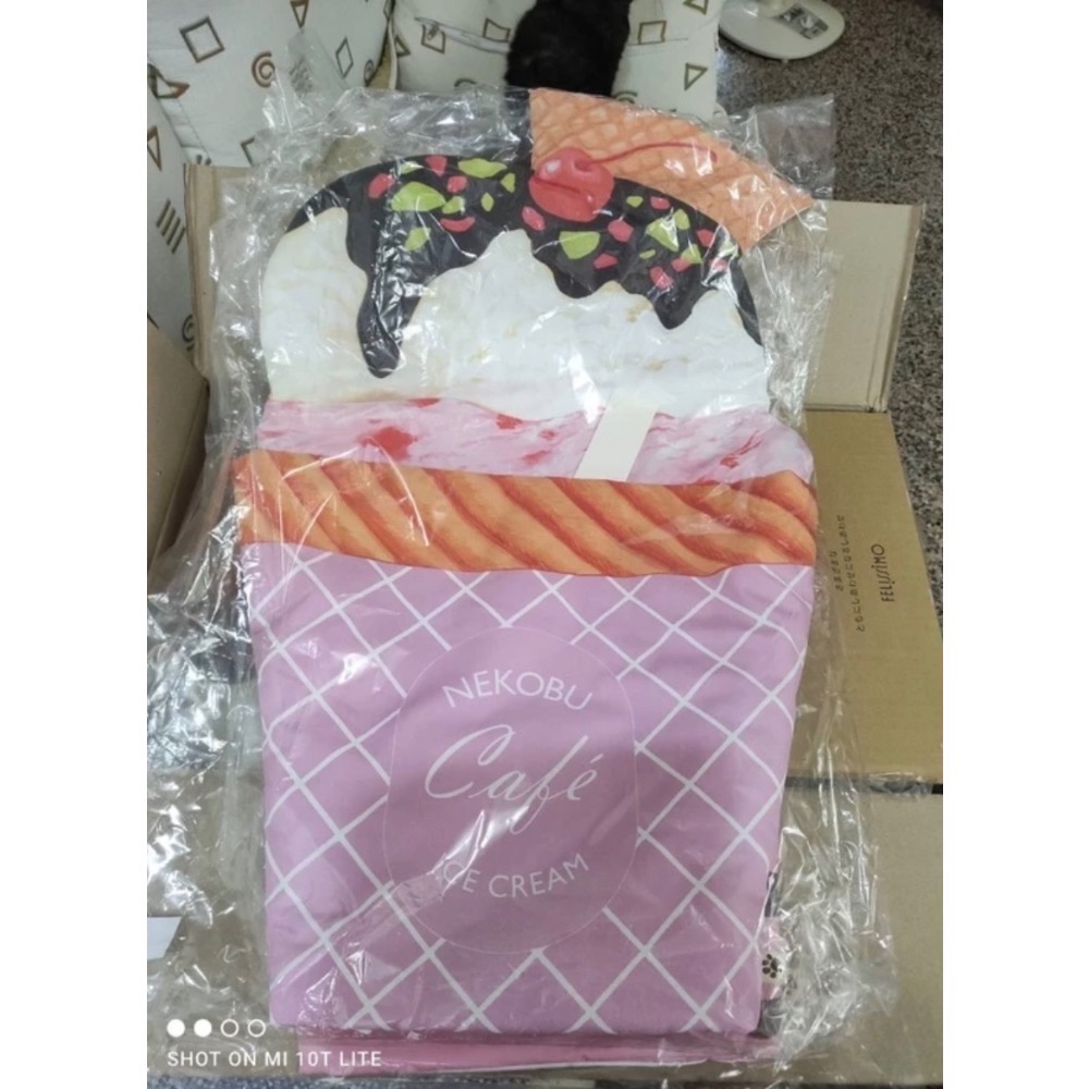[現貨] 日本Felissimo貓部 寵物用甜點睡袋 日式貓窩/貓睡袋/狗睡袋/寵物睡袋/寵物窩/貓窩/狗窩/保暖窩-細節圖7