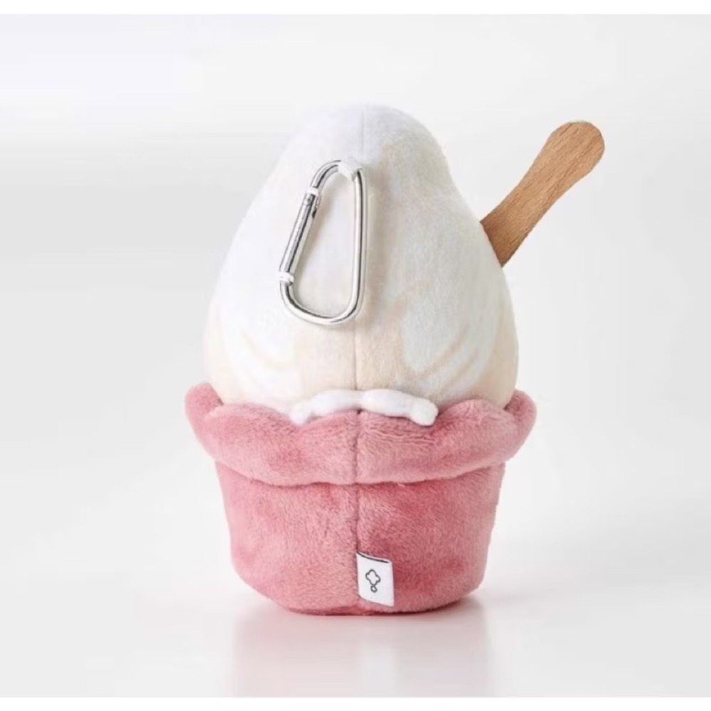 🇯🇵日本直送🇯🇵 現貨 正版 Felissimo  白文鳥 冰淇淋杯 文鳥軟萌冰淇淋杯袋 收納包 聖誕禮物 交換-細節圖2