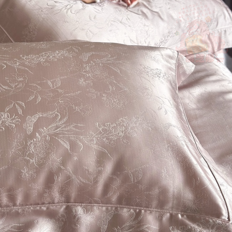 開運富貴金銀花長絨棉高奢寢具家居枕套被套床單床罩組-細節圖10