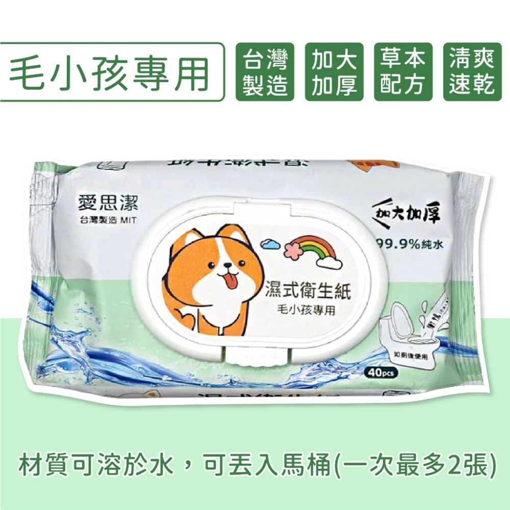 台灣製造【濕式衛生紙】40抽 可丟馬桶 衛生紙 濕廁紙 廁所紙 寵物專用 可擦私處 擦屁股專用 如後厠清潔【LD906】-規格圖9