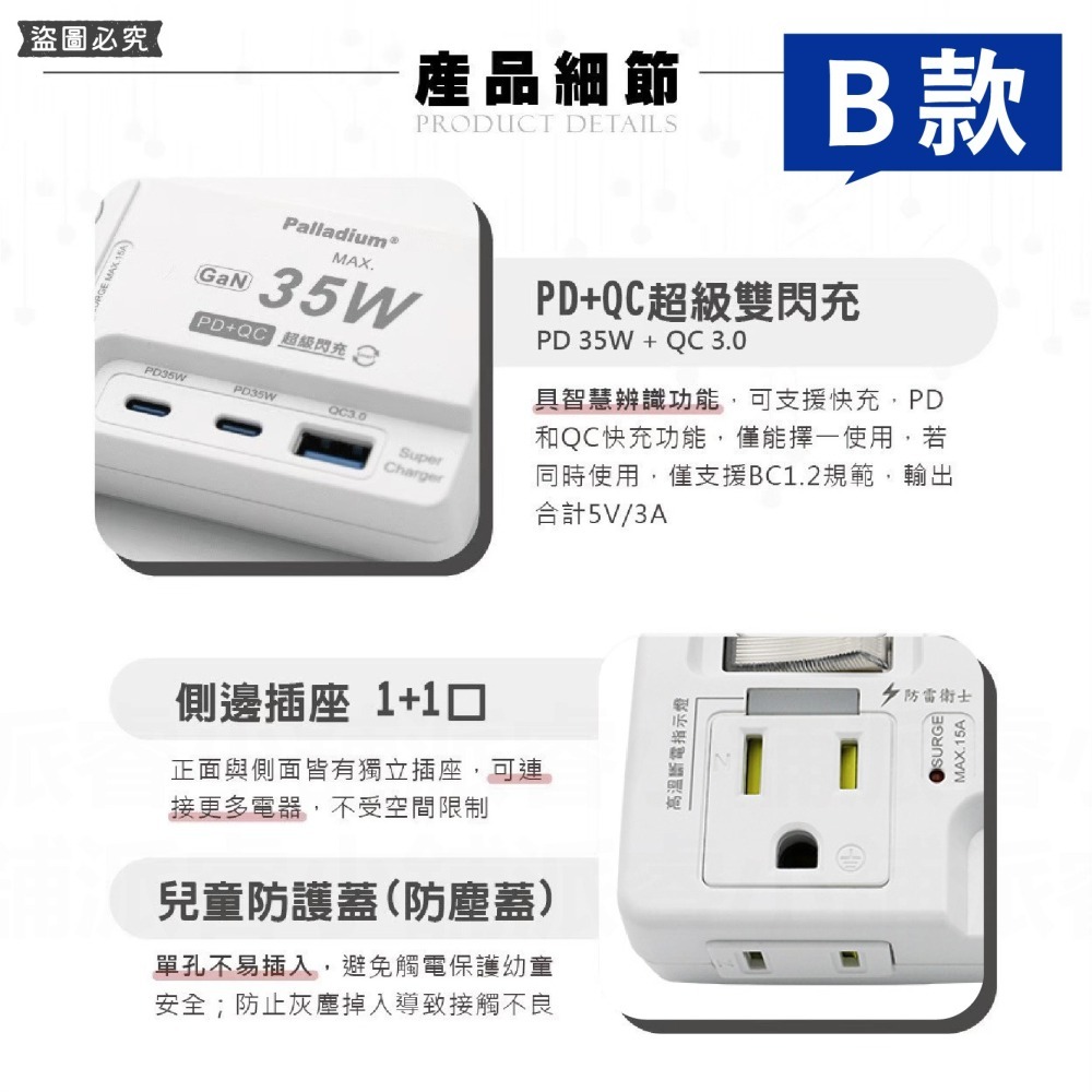 【7-ELEVEN 門市團購】35W快充USB分接器 高溫斷電 Type-C 充電器 快充 適用iPhone LD939-細節圖6