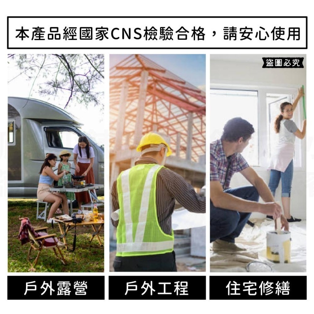 台灣製【軍事/露營風附燈動力線】軍工風 動力軟線 新安規 動力延長線 便利吊環 動力線 延長線 露營延長線【LD896】-細節圖6