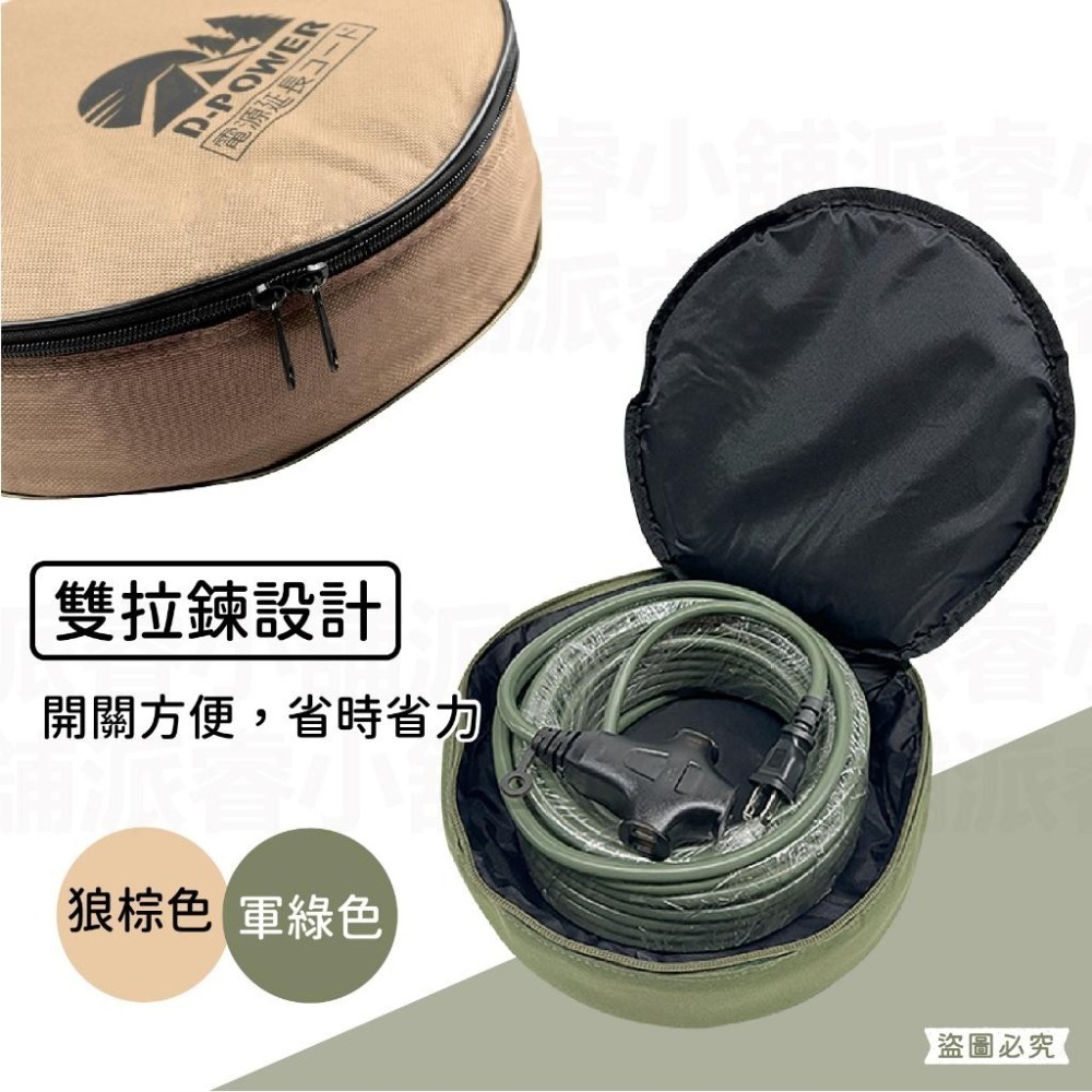 台灣製【軍事/露營風附燈動力線】軍工風 動力軟線 新安規 動力延長線 便利吊環 動力線 延長線 露營延長線【LD896】-細節圖7