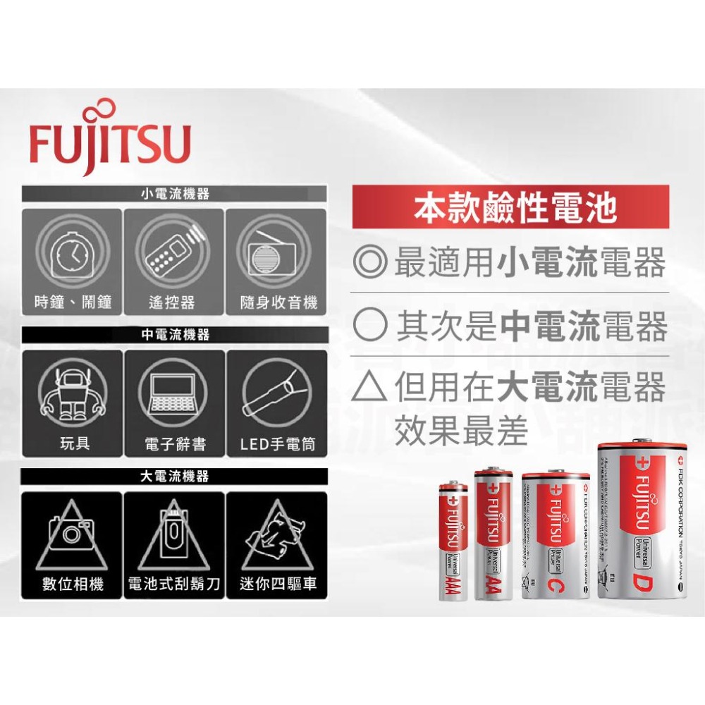 日本製【富士通1號/2號鹼性電池】防漏液 專利技術 鹼性電池 電池 1號電池 2號電池 富士通電池【LD860】-細節圖3