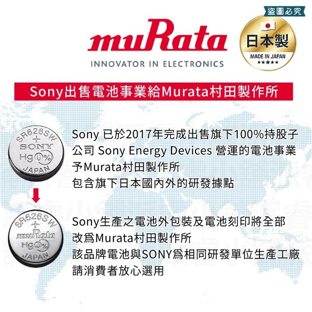 【村田鈕扣電池】鈕扣電池 CR2032 LR41 LR44 SR626SW CR2025 CR1616 【LD863】-細節圖3