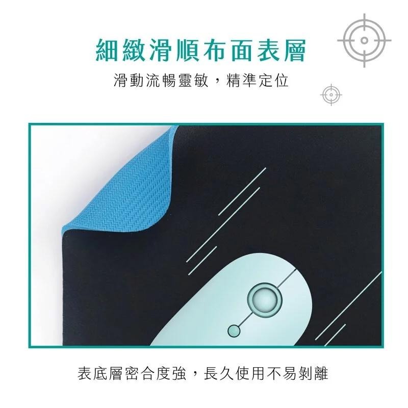 台灣製造【KINYO 高品質滑鼠墊】加厚3mm 霧面質感 Q彈天然橡膠底 底層不易剝落 防滑 防水 耐磨【LD746】-細節圖7