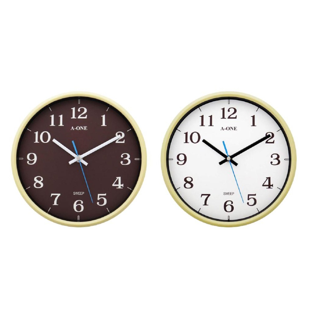 台灣製造【A-ONE布丁色靜音時鐘】10吋 時鐘 掛鐘 超靜音 布丁配色 靜音 掃描機芯 鐘【LD890】-細節圖2