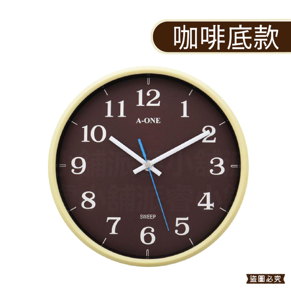 台灣製造【A-ONE布丁色靜音時鐘】10吋 時鐘 掛鐘 超靜音 布丁配色 靜音 掃描機芯 鐘【LD890】-規格圖9