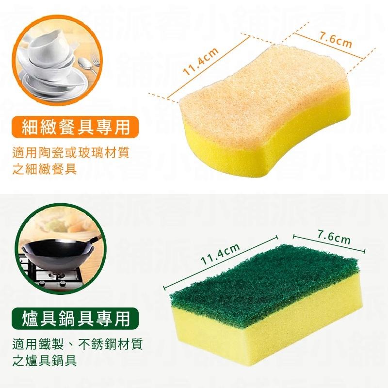 台灣製造【3M百利 海綿/木漿棉菜瓜布】耐高溫100°C 抗菌衛生 環保天然木漿棉 細緻鍋餐具 強力金鋼砂【LD762】-細節圖8