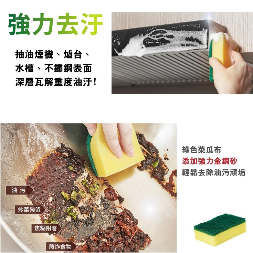 台灣製造【3M百利 海綿/木漿棉菜瓜布】耐高溫100°C 抗菌衛生 環保天然木漿棉 細緻鍋餐具 強力金鋼砂【LD762】-細節圖9