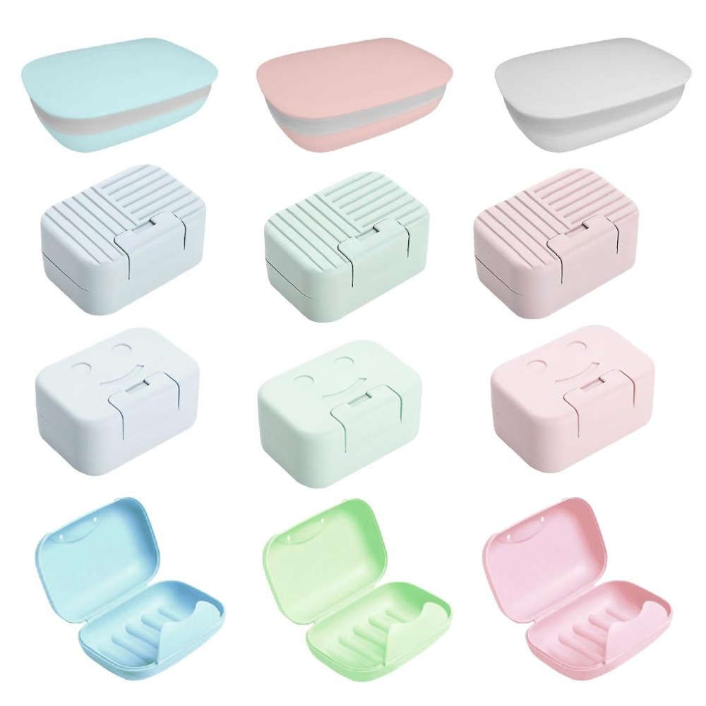 【攜帶式旅行皂盒】攜帶式皂盒 加蓋密封 帶蓋鎖扣式 方便攜帶 防水肥皂盒 香皂盒 收納盒 分類盒 手工皂盒【LD757】-細節圖2