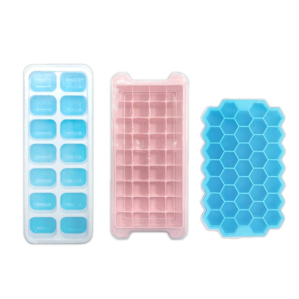 【TPE/硅膠製冰盒】TPE熱塑性彈性材質 矽膠 硅膠 製冰 冰塊盒 製冰盒 自製嬰兒副食品 附蓋好衛生【LD665】-細節圖2