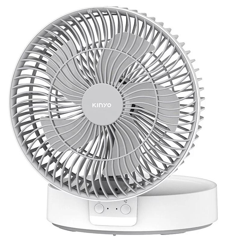 【KINYO 7吋摺疊桌掛三用扇】摺疊扇 桌扇 掛扇 USB扇 充電 LED氛圍燈 無線風扇 風扇 電風扇【LD824】-細節圖2
