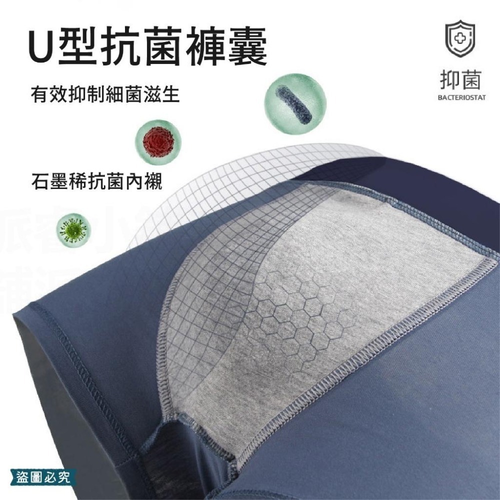 【老船長石墨稀貼身褲】內褲 四角褲 貼身內褲 貼身 抑菌 男生內褲 除臭內褲 石墨烯 老船長【LD931】-細節圖6