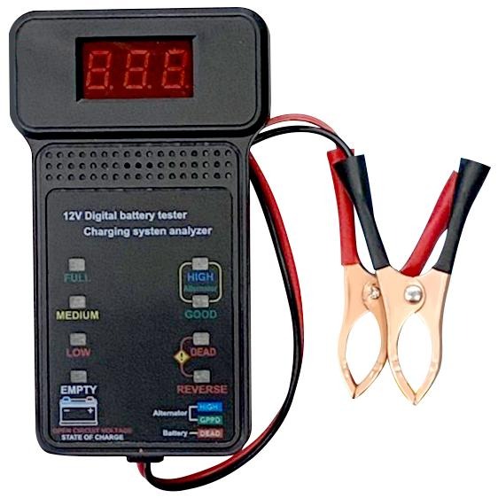 【汽機車12V電瓶檢測器】電池檢測儀 電瓶檢測 蓄電池 電壓 電量 電瓶 蓄電池檢測儀 汽車百貨【LD855】-細節圖2