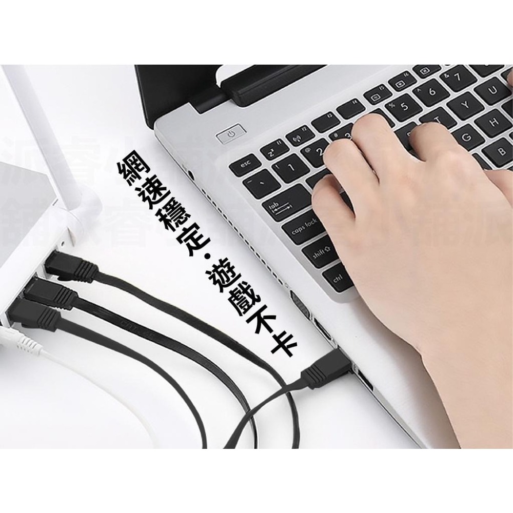 【Cat.6 Cable 歌林高速薄型扁線網路線】超扁線 寬帶線 網路線 相容Cat.5、Cat.5e規格【LD706】-細節圖7