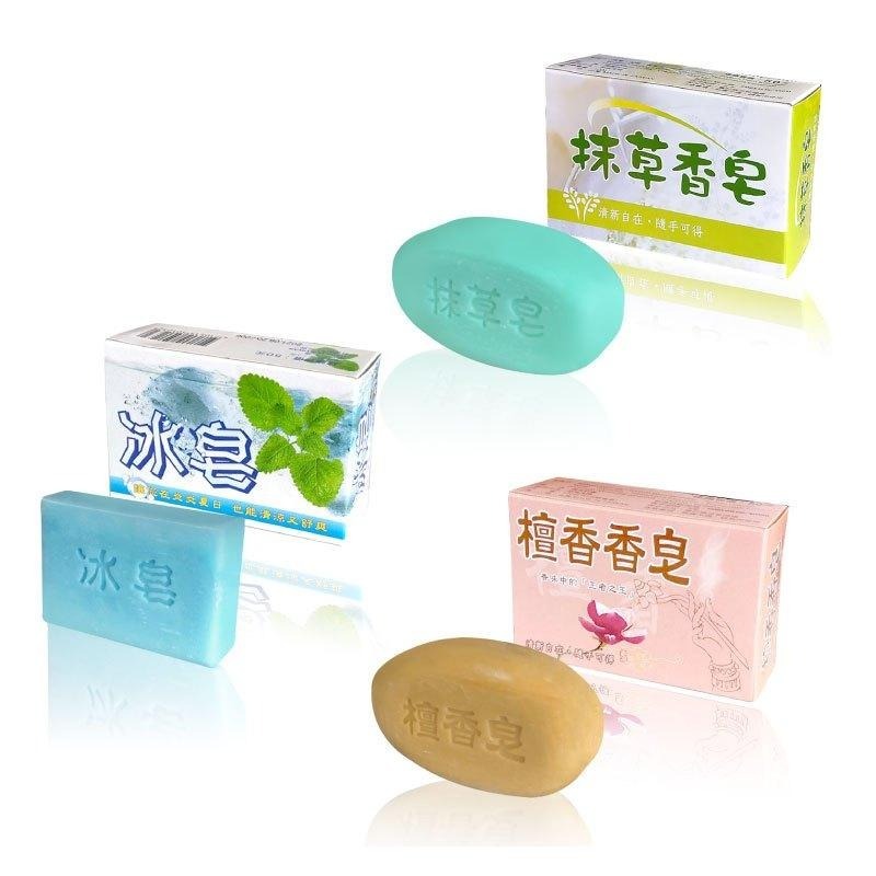 附發票~台灣製MIT【中興肥皂 檀香香皂 抹草香皂 冰皂】香皂 肥皂 洗臉皂 沐浴用品 洗手皂 植物性皂基【LD647】-細節圖2