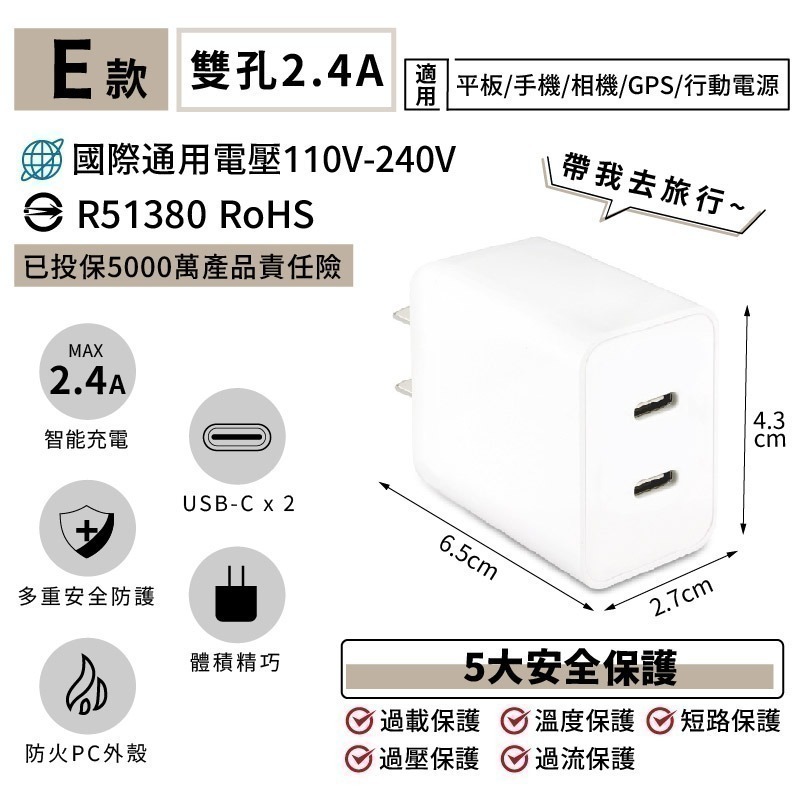 E款_雙孔2.4A(Cx2)